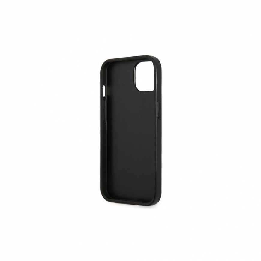 Dėklas Guess GUHCP14MPSATLG iPhone 14 Plus 6,7 colio sidabrinis / sidabrinis kietas SaffianoTriangle logotipas – 4