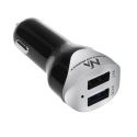 MACLEAN MCE157 Maclean MCE157 Automobilinis pakrovėjas max4,8A 2xUSB Qualcomm QC QC 3.0 plus 1,5m sidabrinis