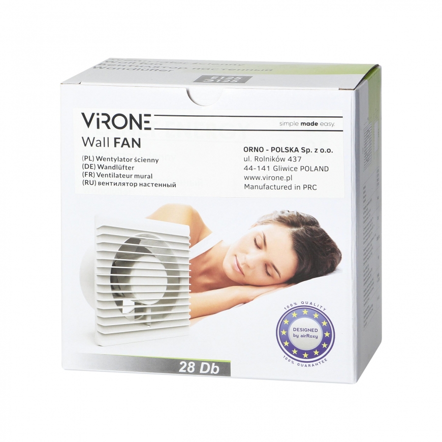 Orno Bathroom fan 125mm - Time switch – 3