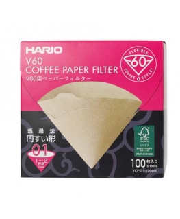 Hario - Misarashi brown paper filters - V60-01 - 100 pcs