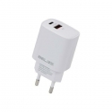 Beline Charger connected to the network 20W USB-C + USB-A white