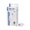 Beline Įkroviklis jungiama į tinklą 20W USB-C + USB-A balta