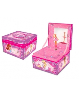Pulio Pecoware Muzikinė dėžutė su stalčiumi - Princesės