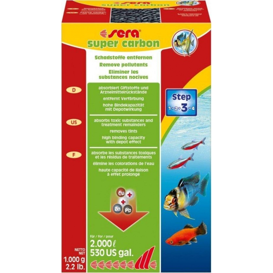 Sera Super carbon - activated carbon 1.000 g