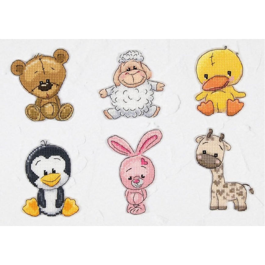 luca S Cross stitch kit Friends 2 8x9 cm SJK039 – 2