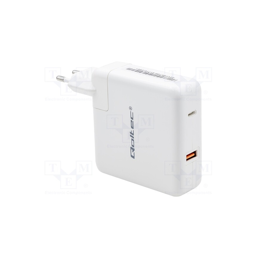 Qoltec QOLTEC 51710 Power charger GaN FAST 108W