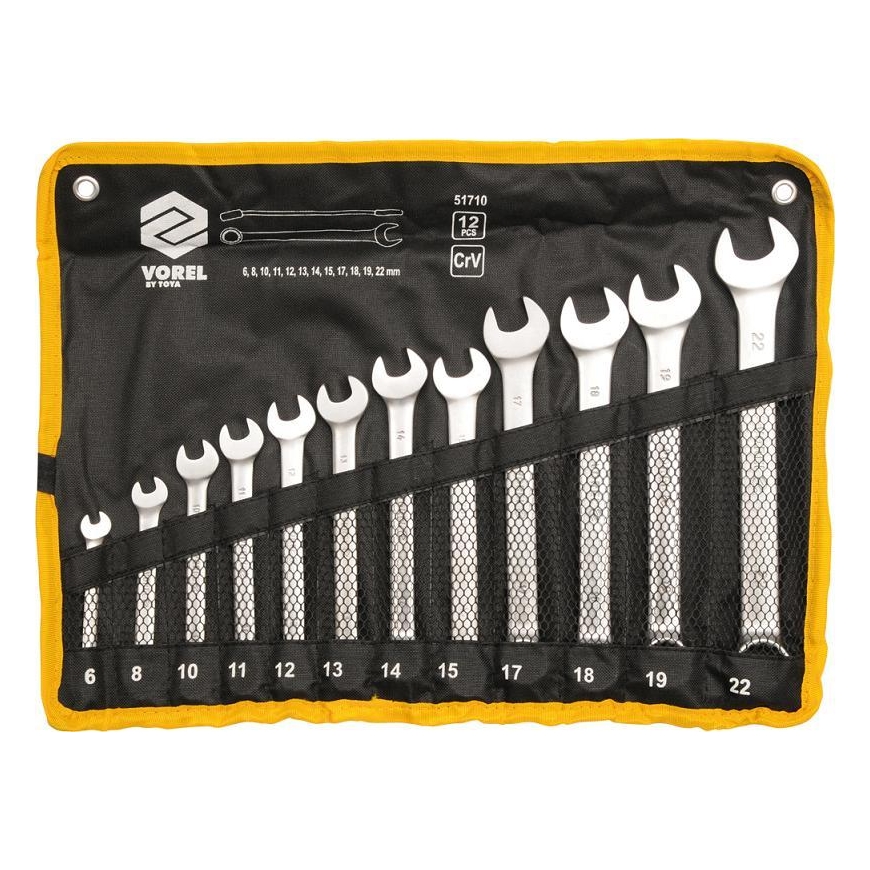Toya Vorel Set of flat double-end wrenches 6-22mm 12szt. (51710) – 2