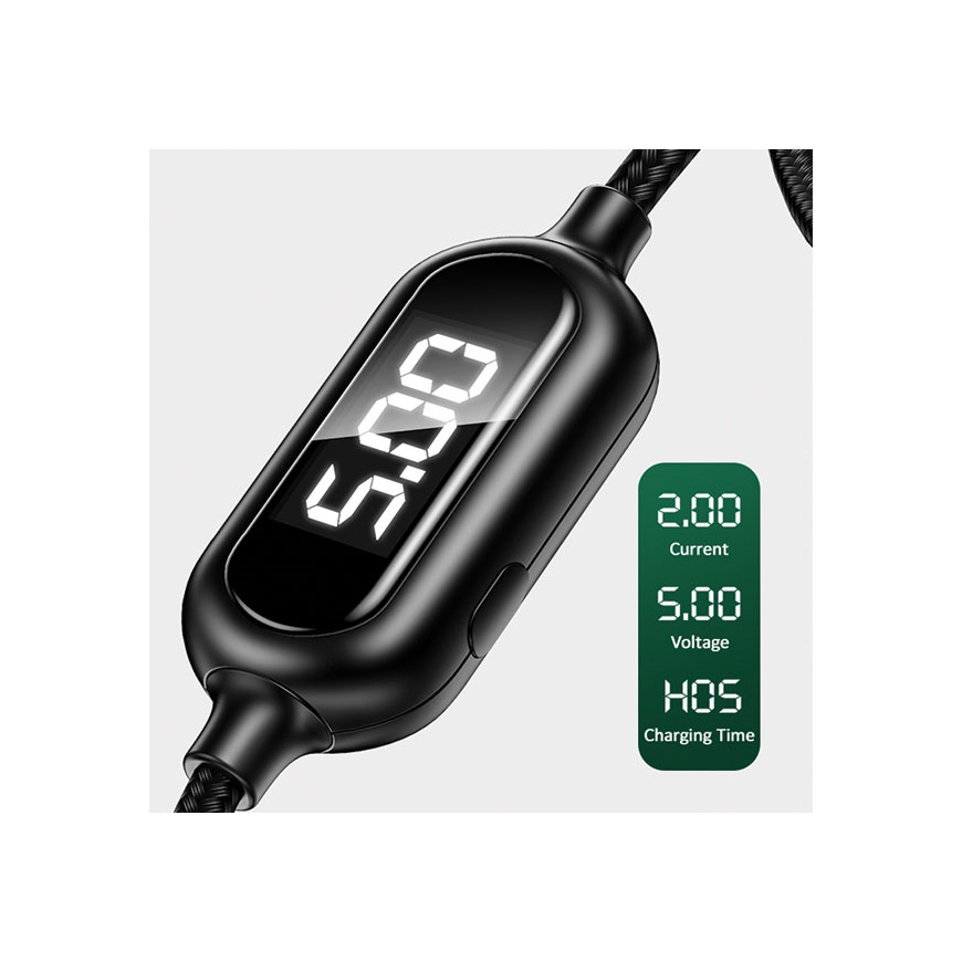 USB Usams USB-A Cable - Lightning 1.2m Black (63800-uu) – 4