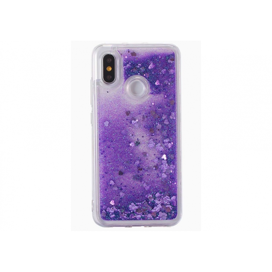 Evelatus Xiaomi Redmi 7 Shining Quicksand Case Purple