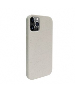 iLike Apple iPhone 12 Pro Max Silicone plastic case Eco Print Design White
