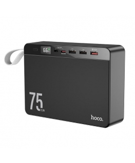 Išorinė baterija Power Bank Hoco J94 Overlord 22.5W 75000mAh juoda
