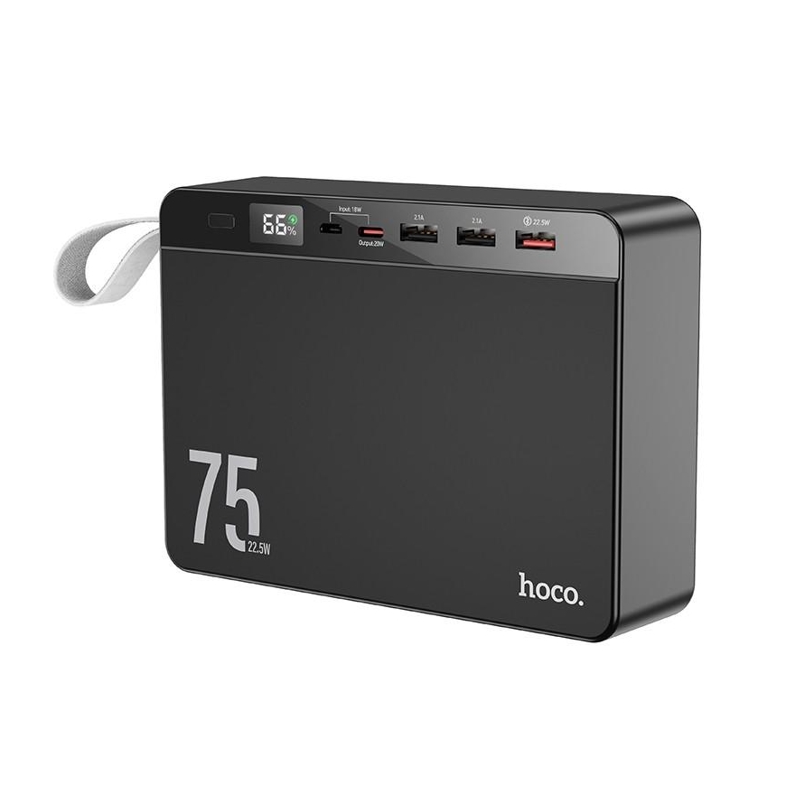 External battery Power Bank Hoco J94 Overlord 22.5W 75000mAh black