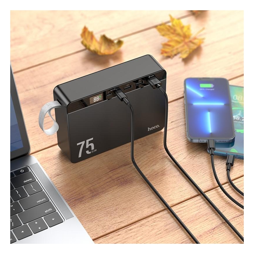 External battery Power Bank Hoco J94 Overlord 22.5W 75000mAh black – 4