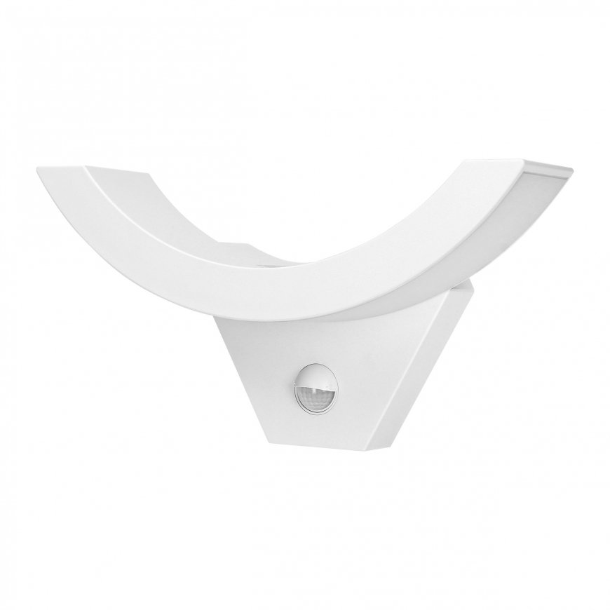 Sieninis šviestuvas Kinkiet Orno SPINEL LED 10W, oprawa ogrodowa su judesio jutikliu 140, 800lm, IP54, 4000K, IK10, balta,AD-OP- – 4