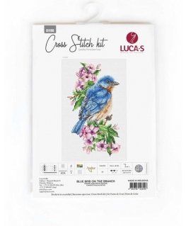 luca S Mėlynas paukštis ant šakos SB1198