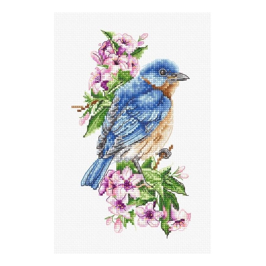 luca S Blue Bird on Branch SB1198 – 2