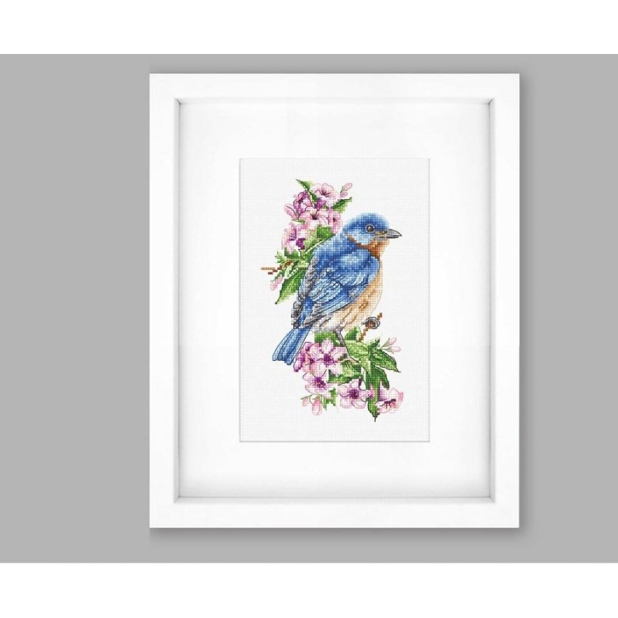 luca S Blue Bird on Branch SB1198 – 4