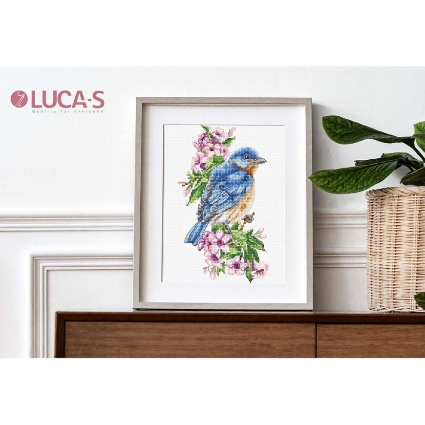 luca S Blue Bird on Branch SB1198 – 5