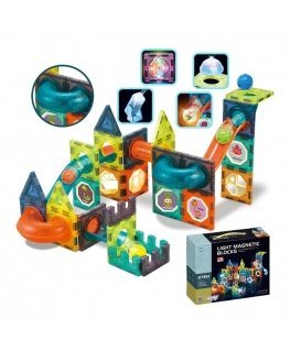 WOOPIE Magnetic blocks Light Ball Track 75 el.