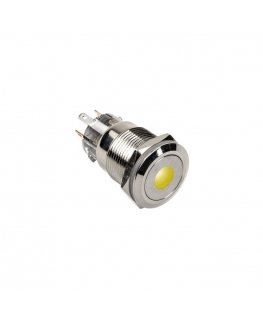 DimasTech DimasTech Vandalismusschalter/-taster 19mm, Silverline Dot - RGB
