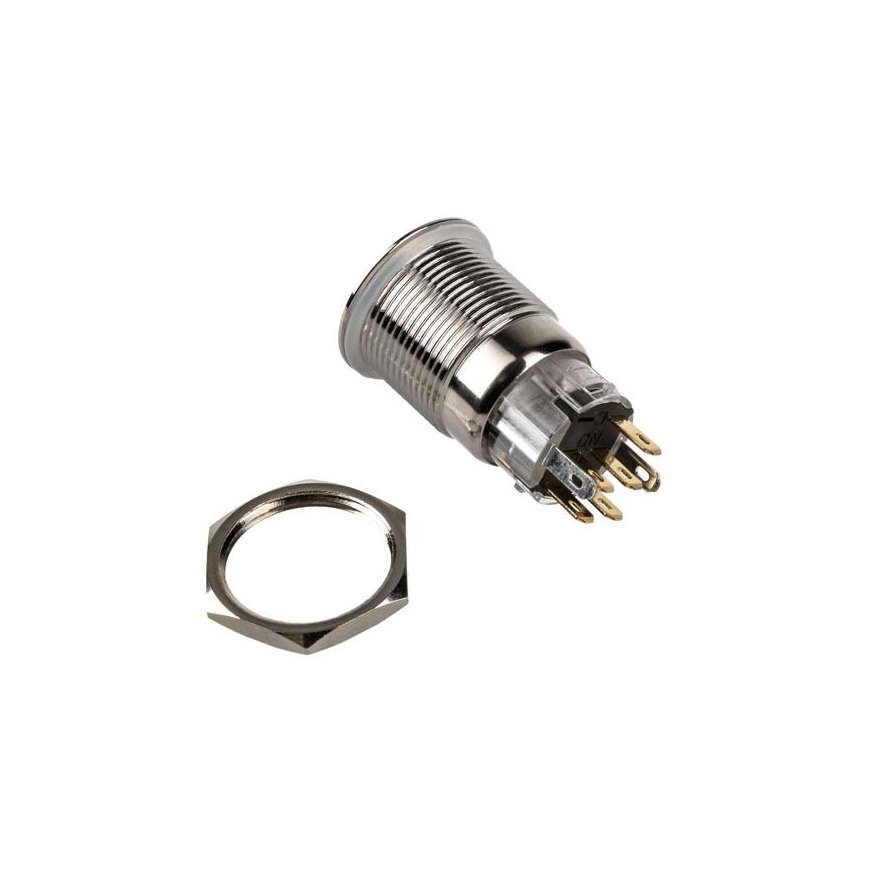 DimasTech DimasTech Vandalismusschalter/-taster 19mm, Silverline Dot - RGB – 4