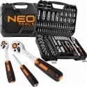 Neo Socket wrenches 1/4", 1/2", 110-piece set, CrV