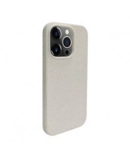 iLike Apple iPhone 13 Pro Silicone plastic case Eco Print Design White