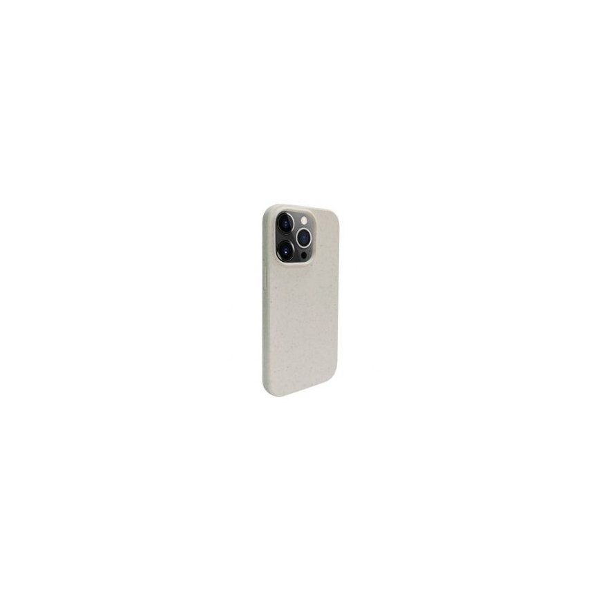 iLike Apple iPhone 13 Pro Silicone plastic case Eco Print Design White