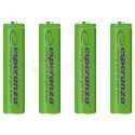 ESPERANZA EZA102G - Rechargeable battery Ni-MH AAA 1000MAH x4 ESPERANZA EZA102G - Rechargeable battery Ni-MH AAA 1000MAH x4