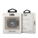 Ausinės Karl Lagerfeld KLA3UKHGK AirPods 3 cover juoda/juodas Glitter Karl`s Head