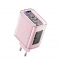 Sieninis įkroviklis Acefast A45, 2x USB-C, 1xUSB-A, 65W PD (violetinė) Sieninis įkroviklis Acefast A45, 2x USB-C, 1xUSB-A, 65W PD (violetinė)