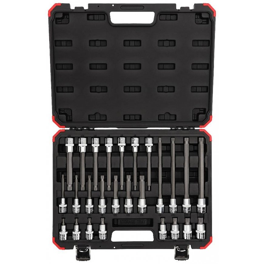 GEDORE red Screwdriver Bit Sockets 1/2 XZN 26-pieces