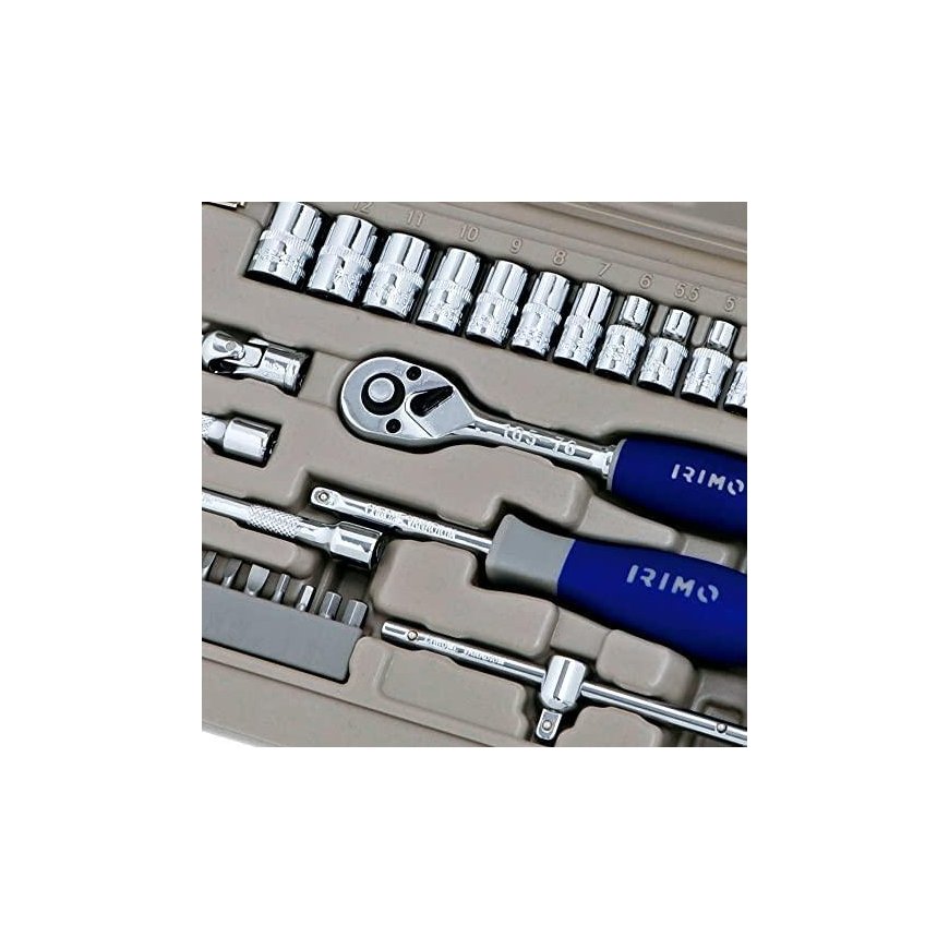 Galvučių 4-13mm ir antgalių rinkinys PH,PZ,SL,HEX 1/4" 35 vnt Irimo – 5
