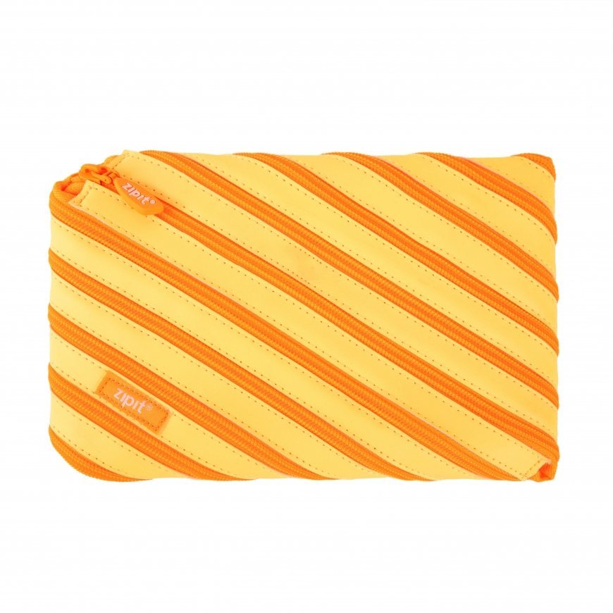 Pencil case-pencil ZIPIT Candy Jumbo, peach color.