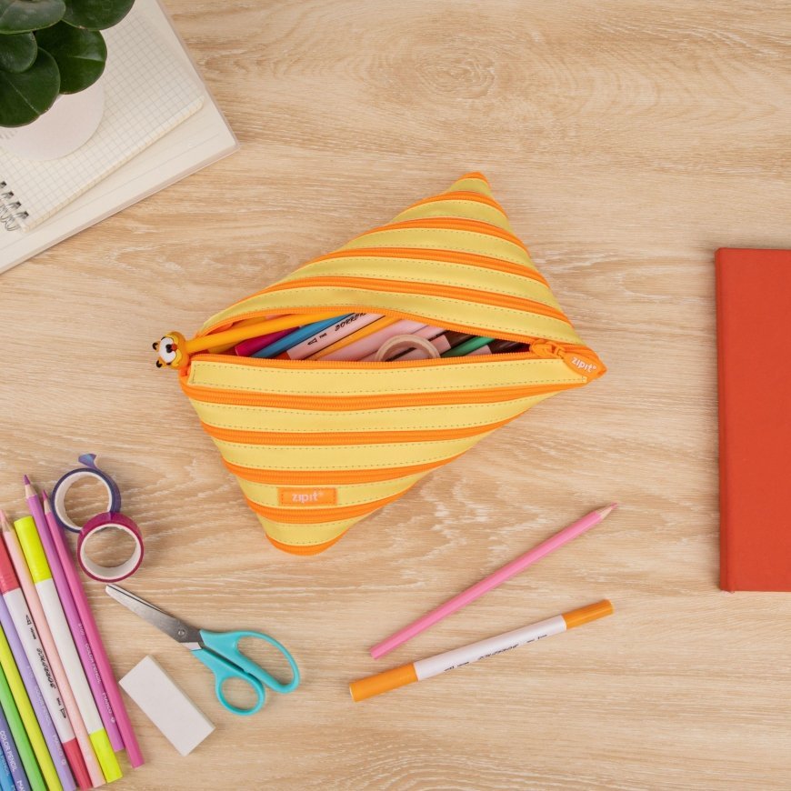 Pencil case-pencil ZIPIT Candy Jumbo, peach color. – 4