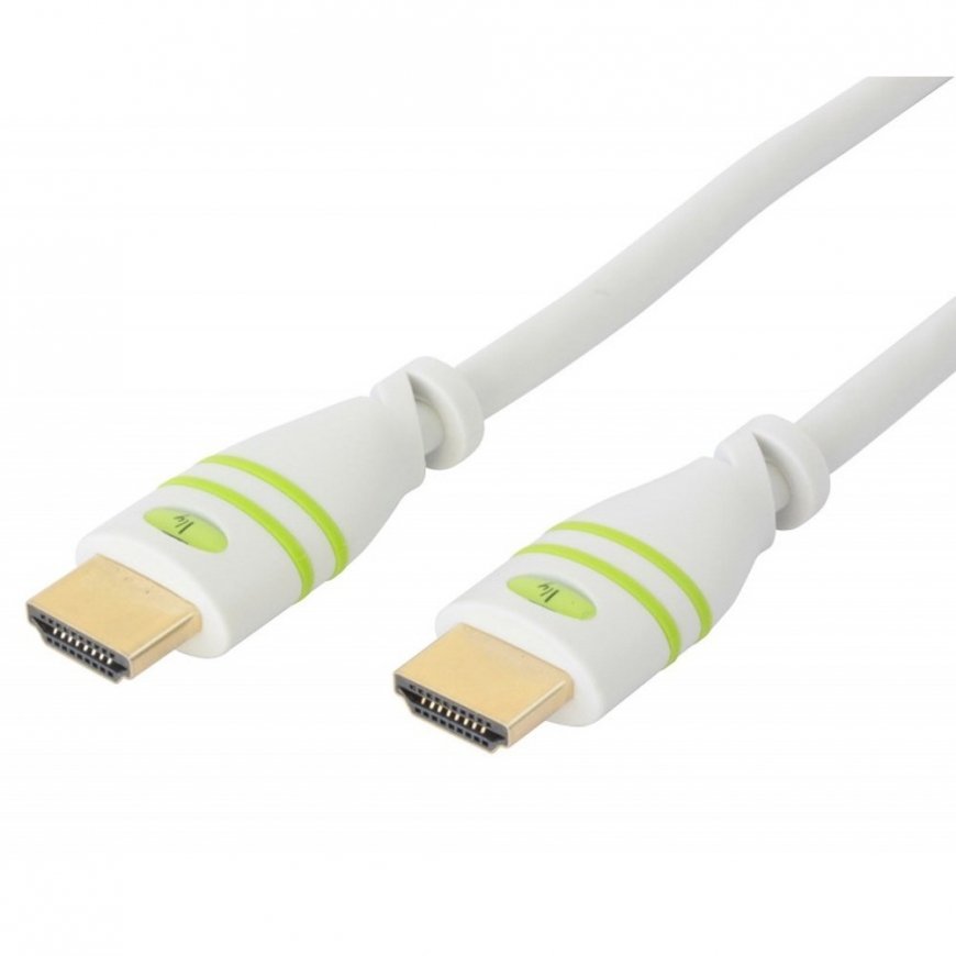 Techly 5.0m HDMI M/M HDMI kabelis 5 m HDMI A tipo (standartinis) Balta