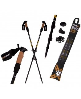 Enero Pro Nordic walking poles in case