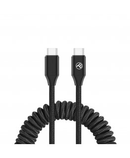 Tellur Extendable USB-C to USB-C Cable PD60W up to 1.8m Black