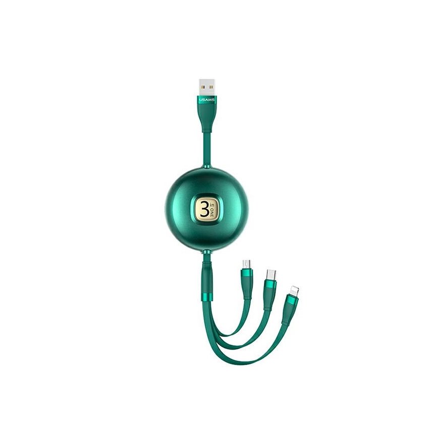 Cable USB for Us USB-A - Lightning 1 m Green (Usa001135)
