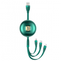 Kabelis USB Usams USB-A – Lightning 1 m Žalias (Usa001135)