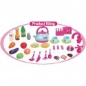 Enero Toys Kitchen DLA DZIECI 32 ELEMENTY RÓŻOWA 64x29x87CM