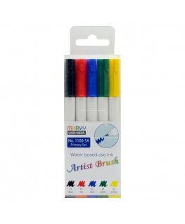 Marvy Uchida MARVY markers with a brush tip Artist Primary, 5 pcs.