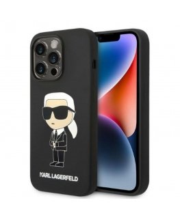 Karl Lagerfeld case iPhone 14 Plus 6.7" KLHCP14MSNIKBCK black hard case Silicone NFT Ikonik