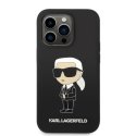 Karl Lagerfeld dėklas iPhone 14 Plus 6,7" KLHCP14MSNIKBCK juodas kietas dėklas Silikoninis NFT Ikonik Karl Lagerfeld dėklas iPhone 14 Plus 6,7" KLHCP14MSNIKBCK juodas kietas dėklas Silikoninis NFT Ikonik