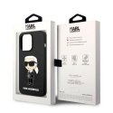 Karl Lagerfeld case iPhone 14 Plus 6.7" KLHCP14MSNIKBCK black hard case Silicone NFT Ikonik