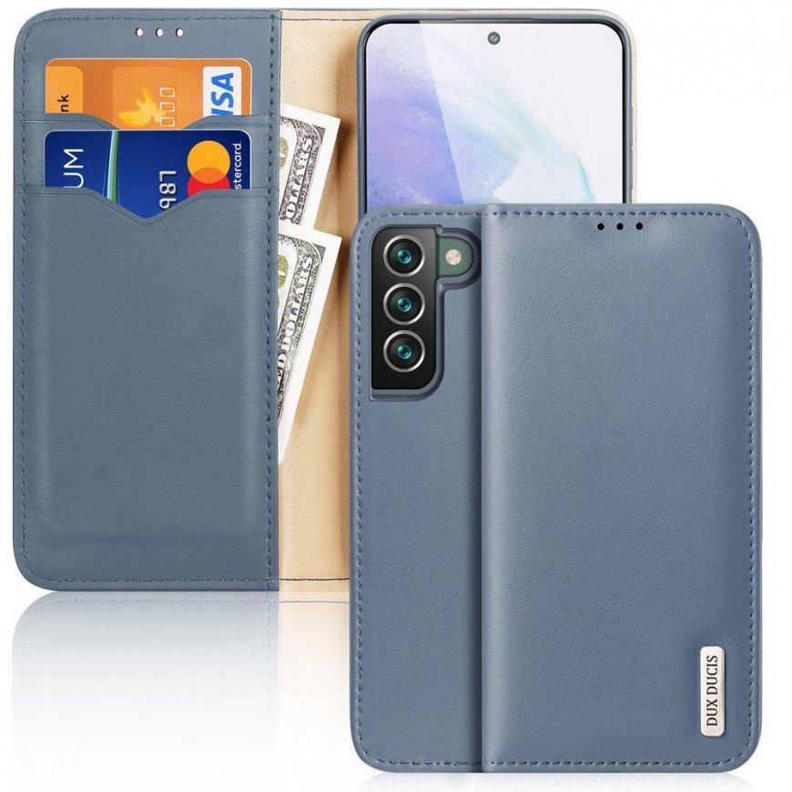 Dux Ducis Hivo flip case for Samsung Galaxy S22 + (S22 Plus), blue
