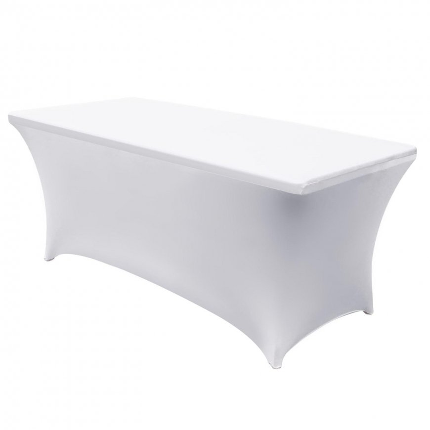 GreenBlue GB371 elastic tablecloth dining table cover White, 180x75x74cm, elastane