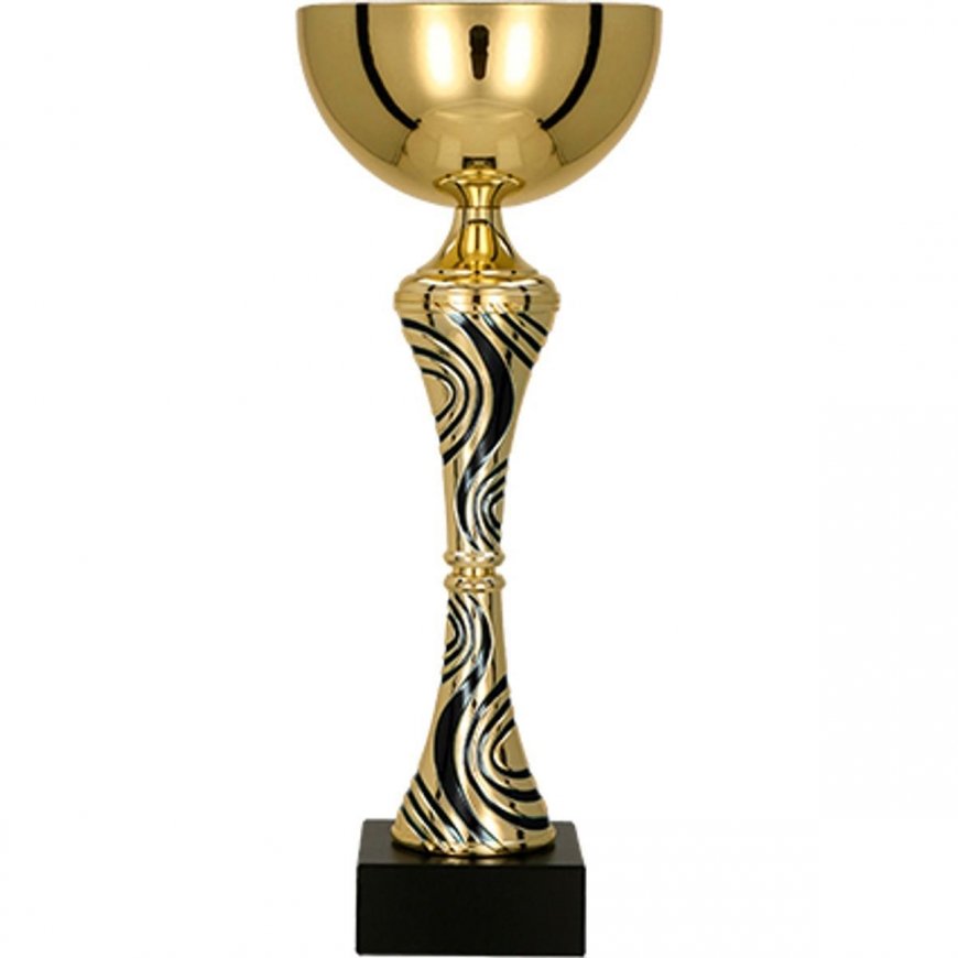 Detail Gold and black metal cup