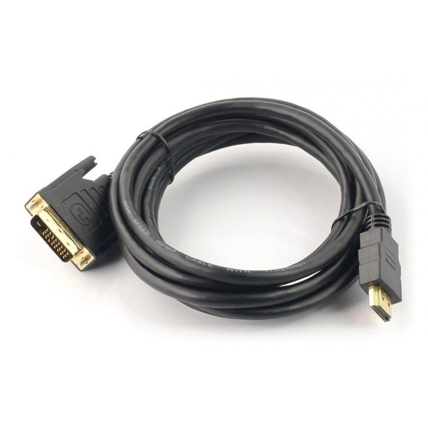 Cabletech DVI-D - HDMI laidas 3m – 2