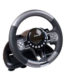 Defender Forsage GTR Черный USB 2.0 Рулевое колесо+педали ПК